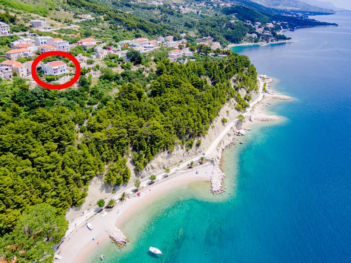 Ferienwohnungen und Zimmer am Meer Brela, Makarska - 24416