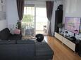 Stobreč, Pokój dzienny w zakwaterowaniu typu apartment, Dostępna klimatyzacja i WiFi.