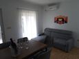 Bibinje, Obývací pokoj v ubytování typu apartment, s klimatizací a WiFi.