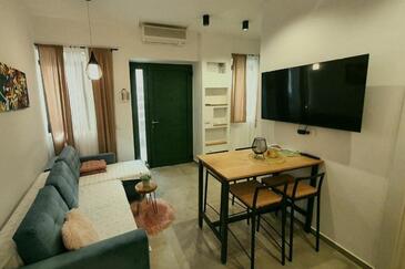 Labin, Obývací pokoj v ubytování typu studio-apartment, s klimatizací a WiFi.