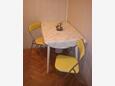 Crikvenica, Esszimmer in folgender Unterkunftsart studio-apartment, WiFi.