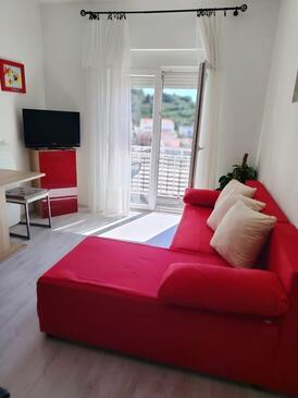 Hvar, Obývacia izba v ubytovacej jednotke apartment, WiFi.