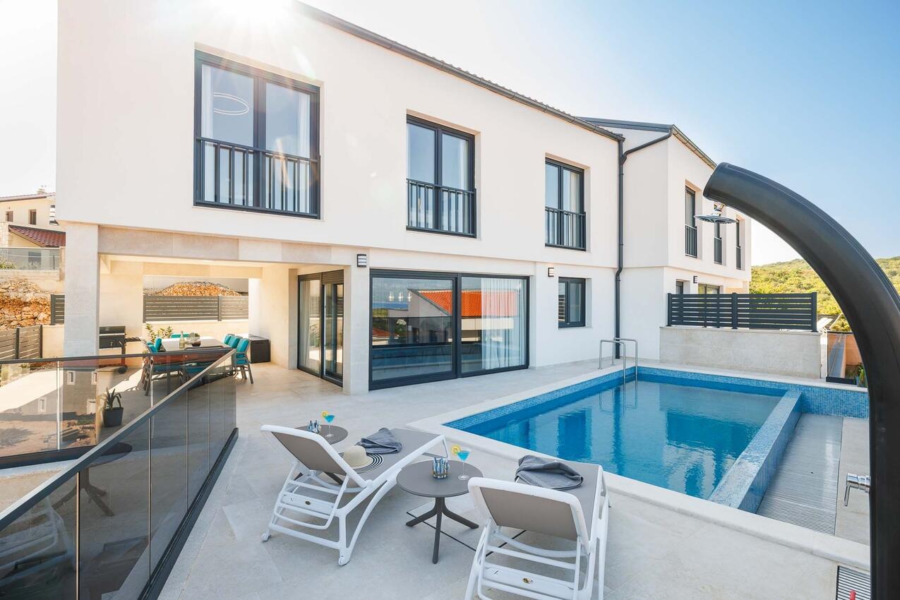 Holiday house with a swimming pool Vrbnik, Krk - 24519