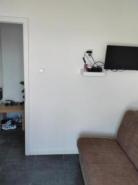 Sobra, Obývacia izba v ubytovacej jednotke apartment, klimatizácia k dispozícii a WiFi.