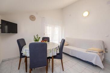 Vodice, Stue i overnattingstype apartment, klimaanlegg tilgjengelig jeg WiFi.