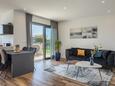 Novigrad, Sala de estar en alojamiento de tipo apartment, aire acondicionado disponible y WiFi.