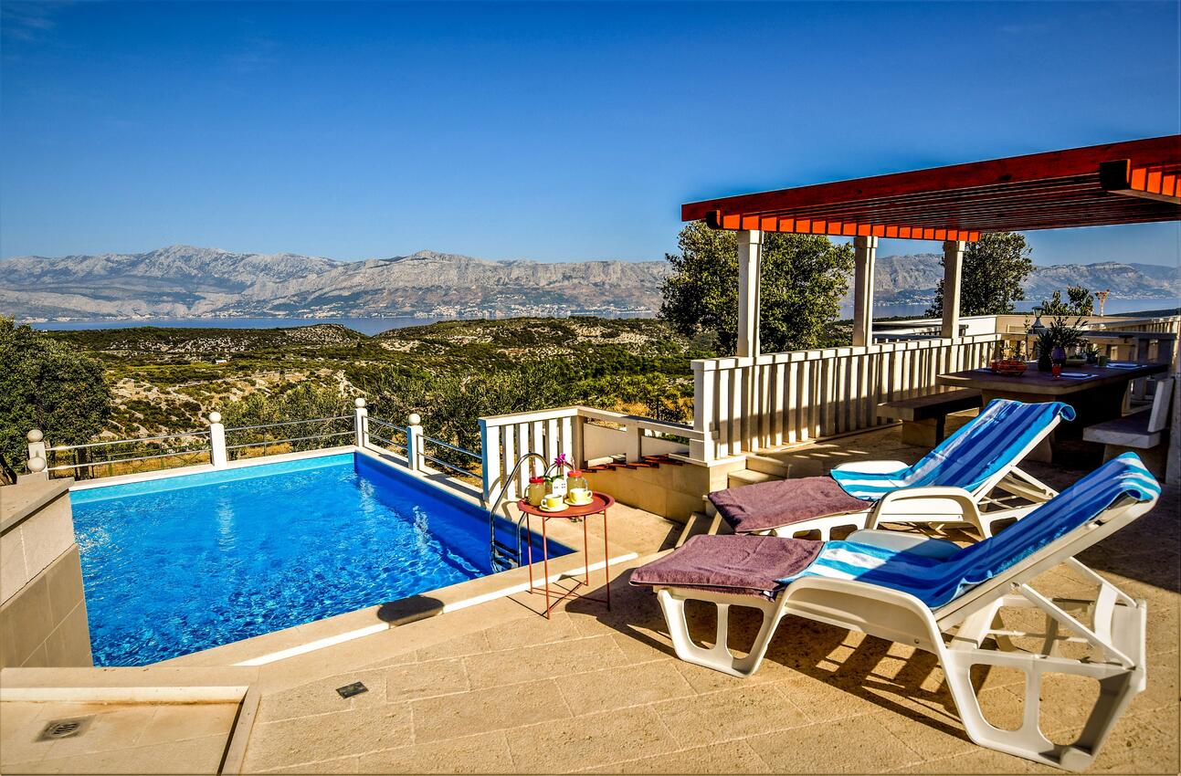Haus mit Pool für Familien Praznica, Brac - 24570