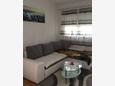 Zadar, Wohnzimmer in folgender Unterkunftsart apartment, Klimaanlage vorhanden und WiFi.