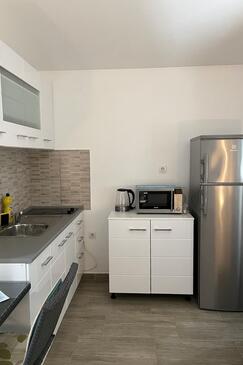 Zadar, Kuchyňa v ubytovacej jednotke studio-apartment, WiFi.