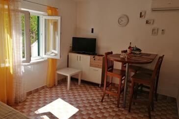 Pag, Camera di soggiorno nell'alloggi del tipo apartment, condizionatore disponibile e WiFi.