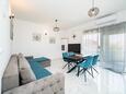 Zadar, Obývacia izba v ubytovacej jednotke apartment, klimatizácia k dispozícii a WiFi.