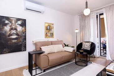Split, Гостиная в размещении типа apartment, доступный кондиционер и WiFi.