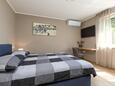 Poreč, Bedroom 1 in the apartment, air condition available and WiFi.