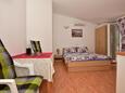 Makarska, Spalnica v nastanitvi vrste studio-apartment, dostopna klima in WiFi.
