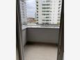Zagreb, Balcón en alojamiento de tipo studio-apartment.