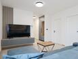 Privlaka, Wohnzimmer in folgender Unterkunftsart apartment, Klimaanlage vorhanden und WiFi.