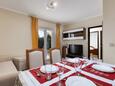 Punat, Eetkamer in accommodatietype apartment, huisdieren toegestaan en WiFi.
