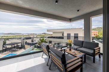 House with terrace Vodice, North Dalmatia