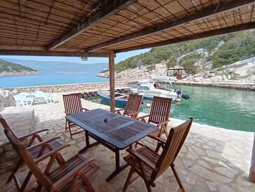 Tweekamerhuis Baai Oskorušica, Hvar (K-25506(