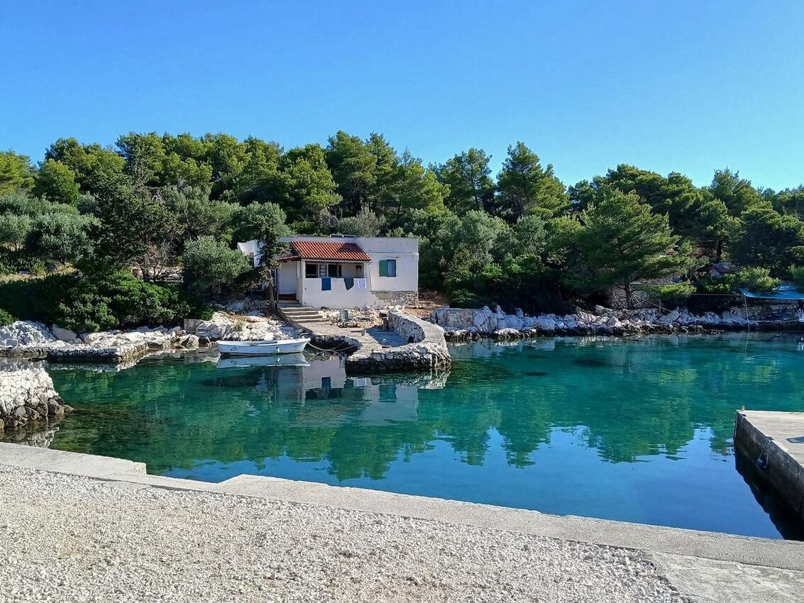 Vakantiehuis in Robinson Crusoe-stijl Baai Dragisina, Kornati - 25544