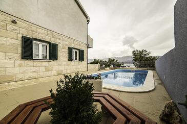 Апартаменты для семьи с бассейном Повлья - Povlja, Брач - Brač - 26228
