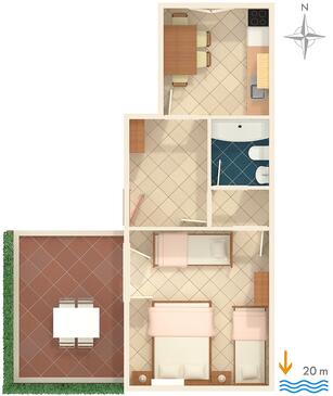 Apartamentos Baška Voda, Dalmácia Central