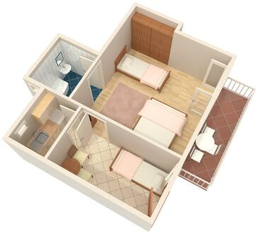 Apartamentos Baška Voda, Dalmácia Central