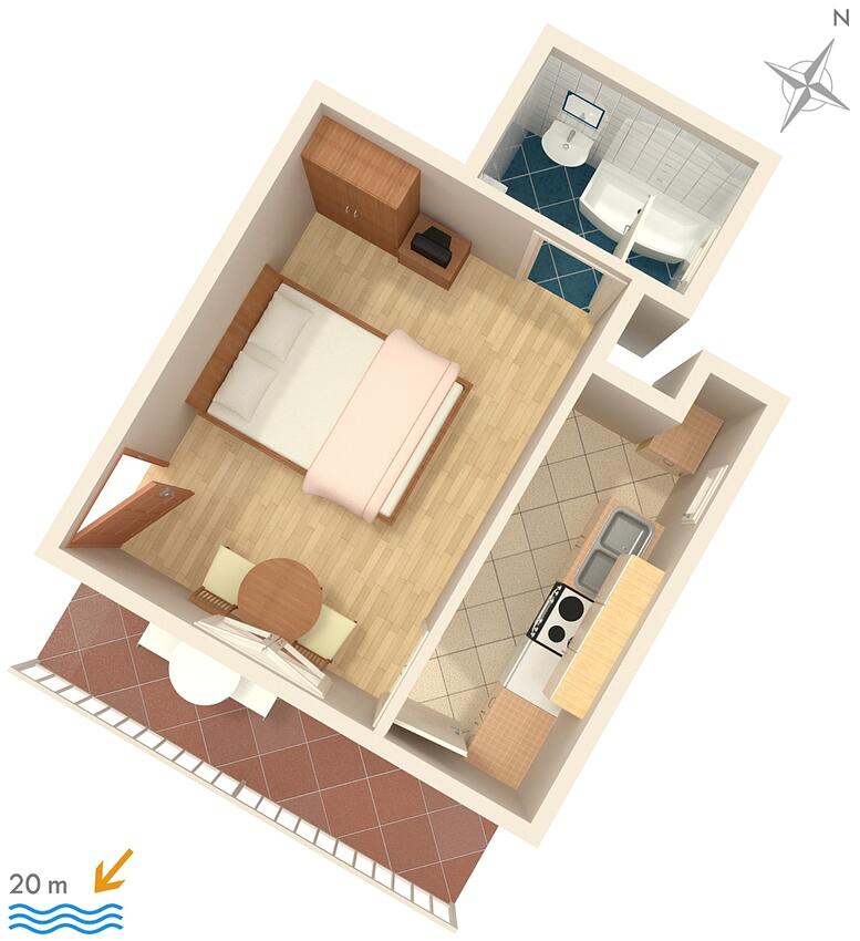 Apartamento-estúdio - Unit