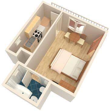 Apartamentos Baška Voda, Dalmácia Central