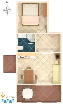 Apartamentos com espaços ao ar livre Baška Voda, Dalmácia Central