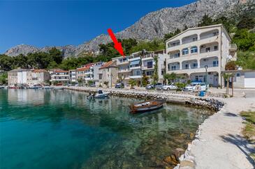 Overnatting Drašnice, Makarska, Overnatting 2722 - Leiligheter blizu mora med en rullesteinstrand.