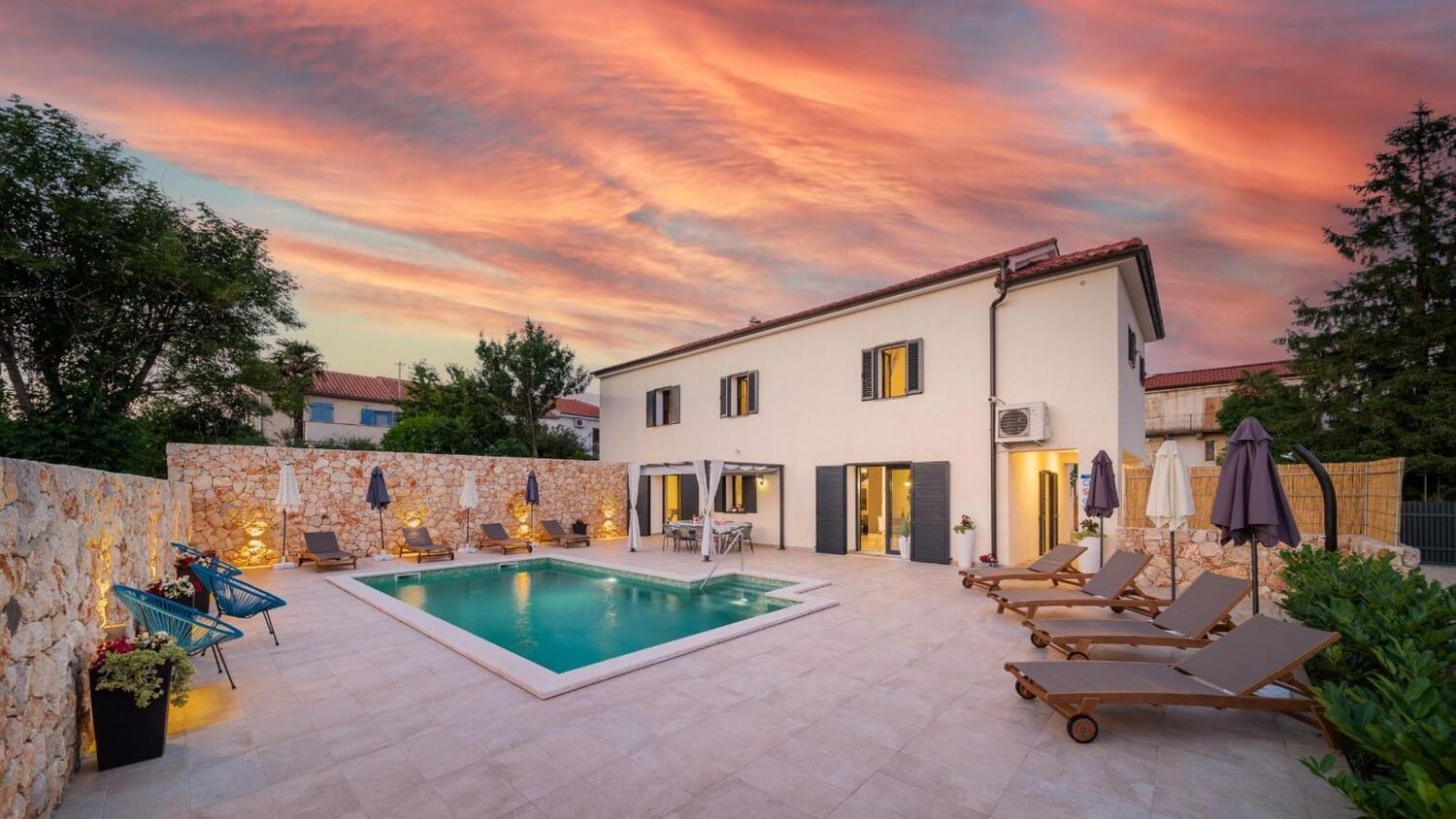 Casa familiar con piscina Dobrinj, Krk - 27761