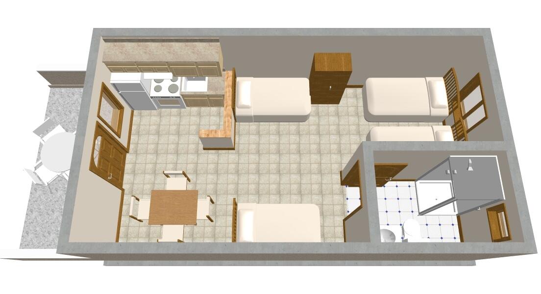 Studio-Apartment - AS-291-a