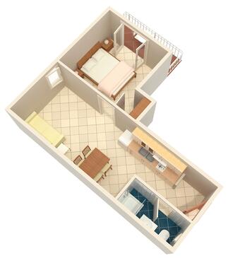 Apartamentos e estúdios Baška Voda, Dalmácia Central