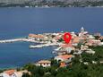 Vinjerac, Zadar, Hébergement 3093 - Appartement à proximité de la mer avec une plage de galets.