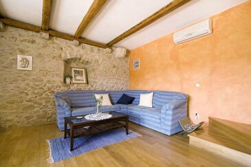 Wohnzimmer Milna, Wohnzimmer in folgender Unterkunftsart house.