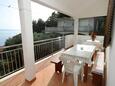 Skozanje, Terrasse dans l’hébergement en type apartment, avec la vue sur la mer et WiFi.