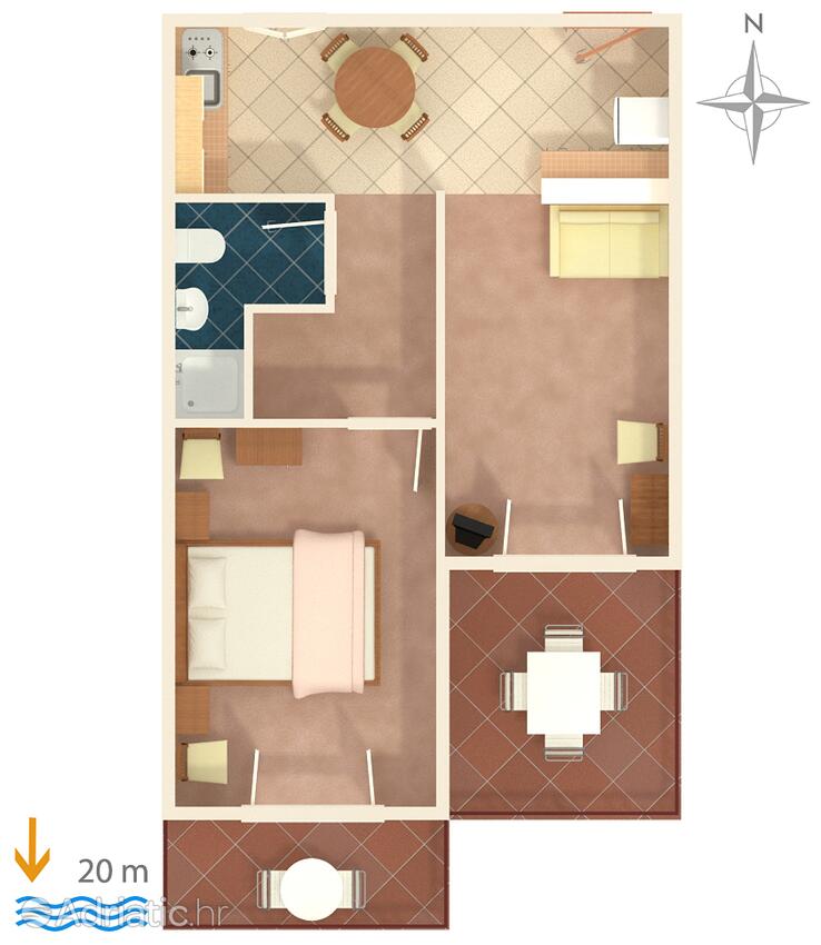 A-4029-a - Privátní ubytování - Apartmány a pokoje u moře Sućuraj, Hvar
