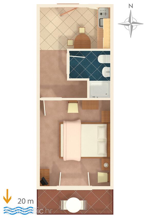 A-4029-b - Privátní ubytování - Apartmány a pokoje u moře Sućuraj, Hvar