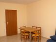 Kustići, Sala da pranzo nell'alloggi del tipo apartment, animali domestici ammessi e WiFi.