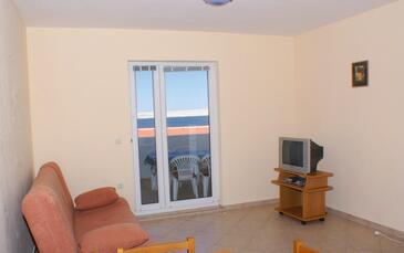 Living room Kustići, Living room in the apartment, (pet friendly) and WiFi.