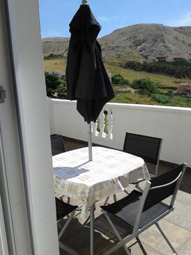 Apartmány s parkovištěm Metajna, Pag - 4126