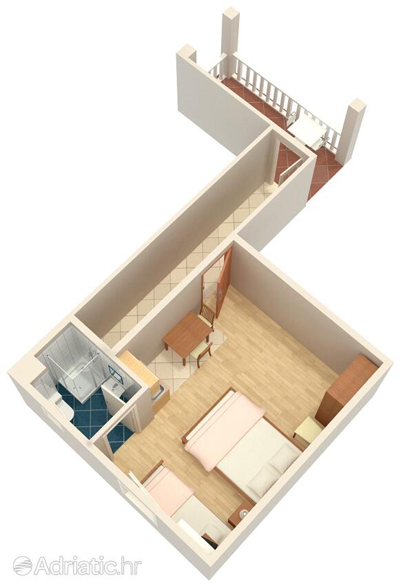AS-4305-a - Alloggi privati - Appartamenti e camere con parcheggio Zaravecchia - Biograd na Moru, Biograd