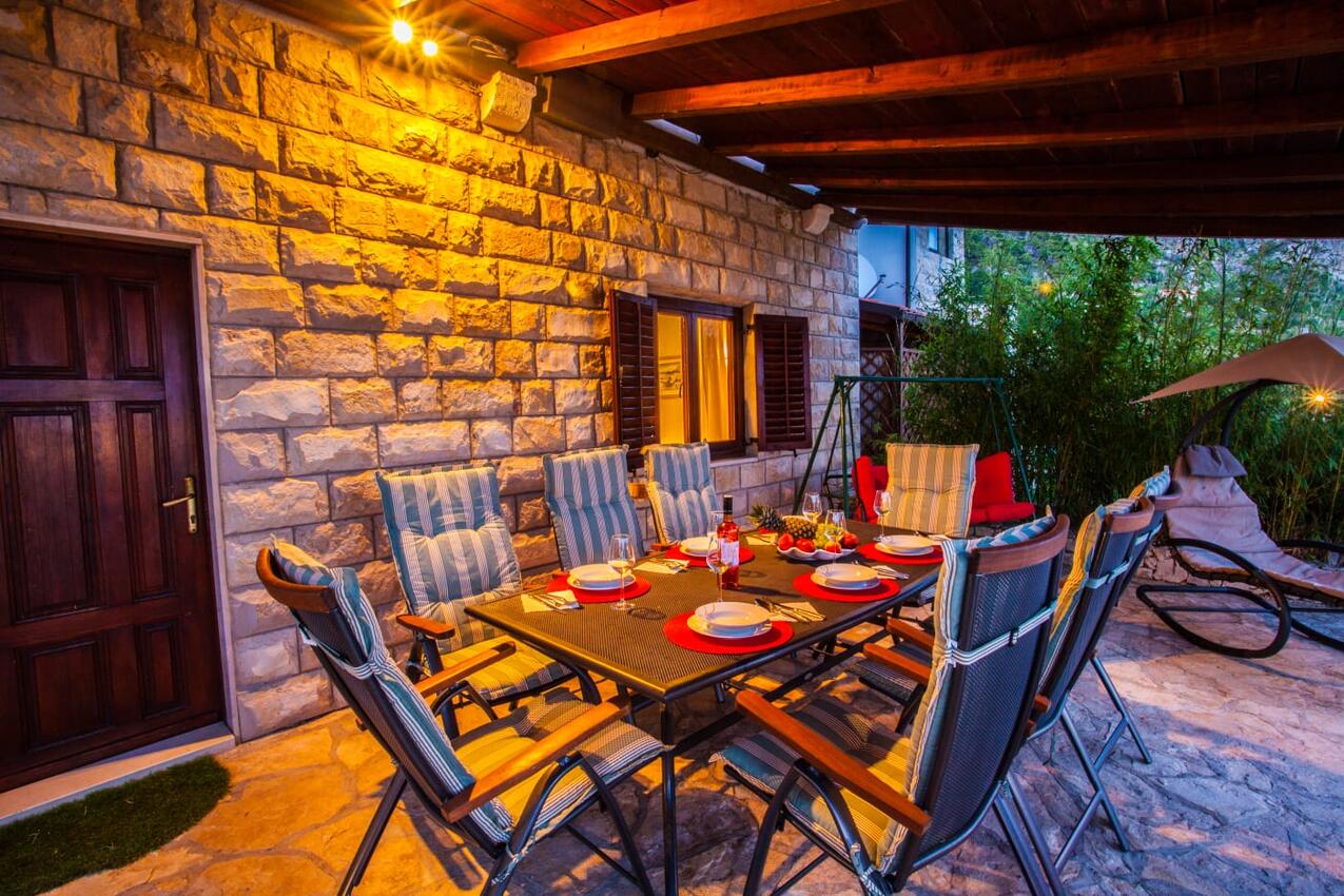 Casa con piscina per famiglia Lokva Rogoznica, Almissa - Omiš - 4328