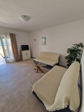 Korčula, Гостиная в размещении типа apartment, Домашние животные допускаются и WiFi.