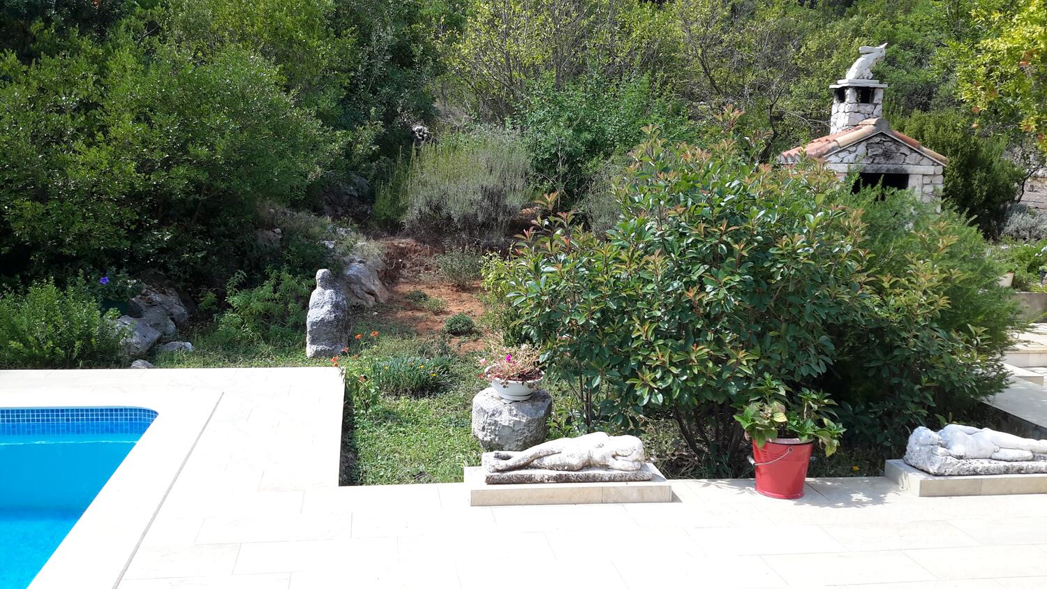 Giardino - Appartamenti accanto al mare con piscina Lombarda - Lumbarda, Curzola - Korčula