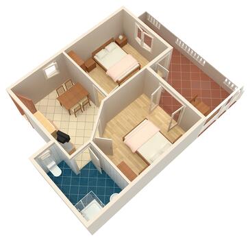 Apartamentos com terraço Orebić, Dalmácia do Sul