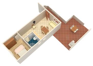 Apartamentos com terraço Orebić, Dalmácia do Sul