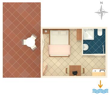 Apartamentos com terraço Orebić, Dalmácia do Sul