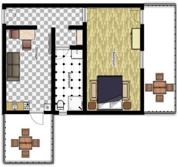 Zaraće (Gdinj), Plan kwatery w zakwaterowaniu typu apartment, WiFi.